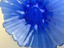 Coupe décorative bleu cobalt