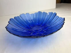 Coupe décorative bleu cobalt