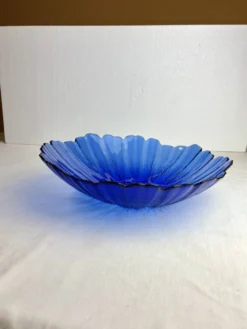 Coupe décorative bleu cobalt