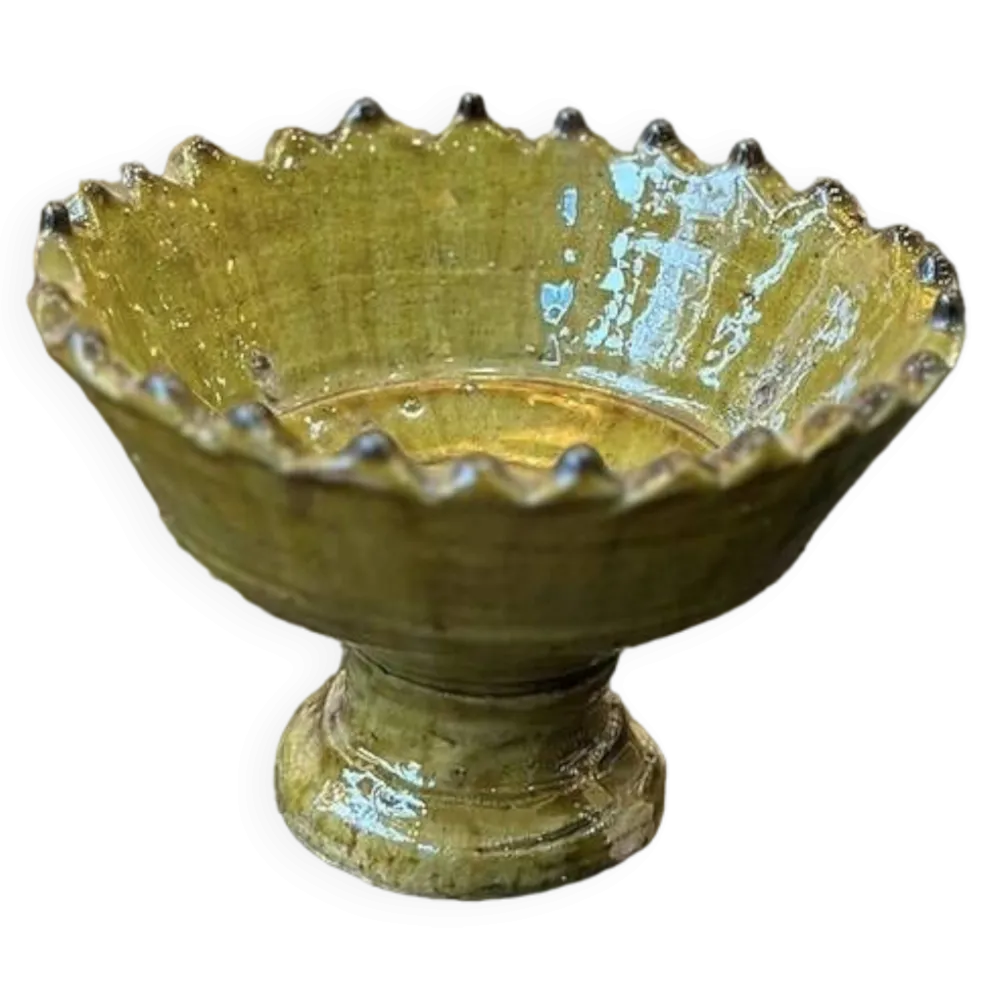 Coupe dentelee sur pied tamegroute - jaune