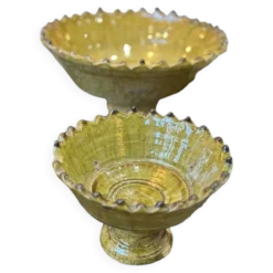 Coupe dentelee sur pied tamegroute - jaune