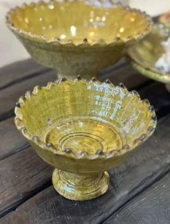 Coupe dentelee sur pied tamegroute - jaune