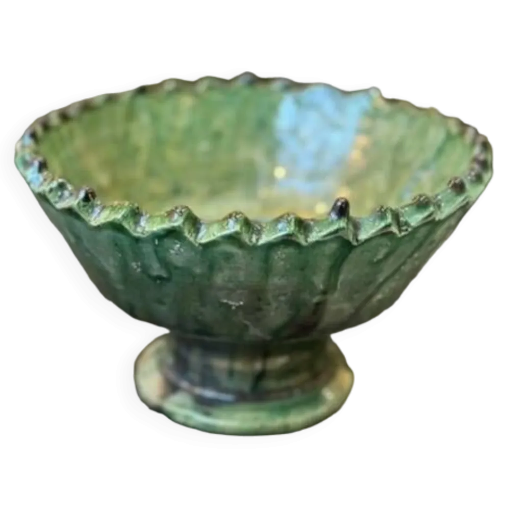 Coupe dentelee sur pied tamegroute - vert