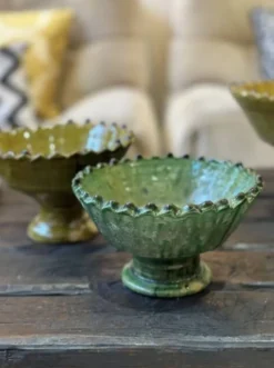 Coupe dentelee sur pied tamegroute - vert