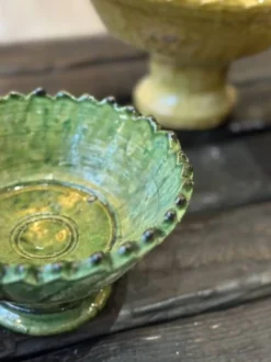 Coupe dentelee sur pied tamegroute - vert