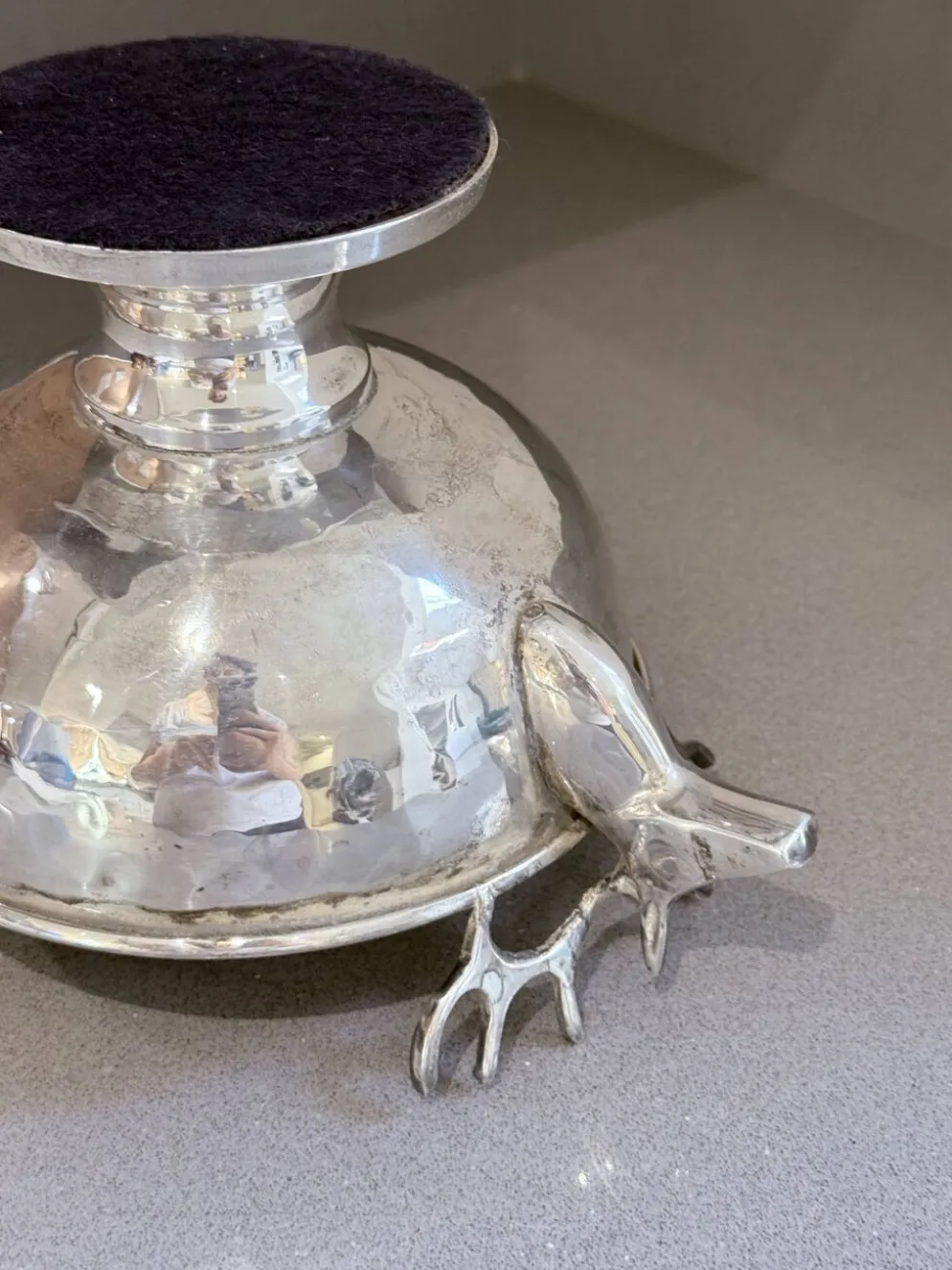 Coupe en argent vintage, petit seau à glace, bol décoratif européen, tête de cerf.