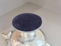 Coupe en argent vintage, petit seau à glace, bol décoratif européen, tête de cerf.
