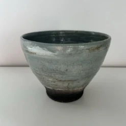 Coupe en raku céladon