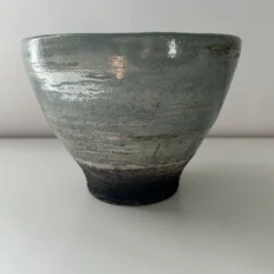 Coupe en raku céladon