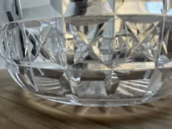 Coupe en verre et cristal taillé