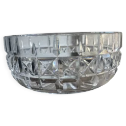 Coupe en verre et cristal taillé