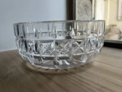 Coupe en verre et cristal taillé