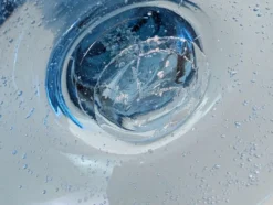 Coupe en verre soufflé