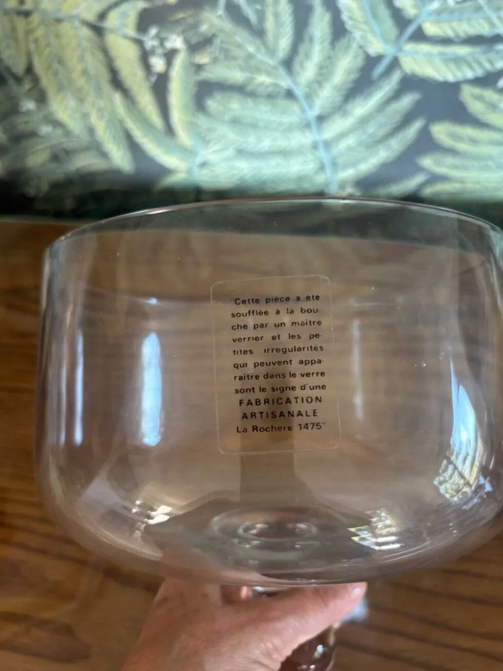 Coupe en Verre Soufflé Bouche La Rochère - Verrerie Artisanale