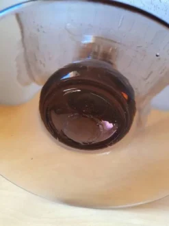 Coupe en Verre Soufflé Bullé Riom 1960