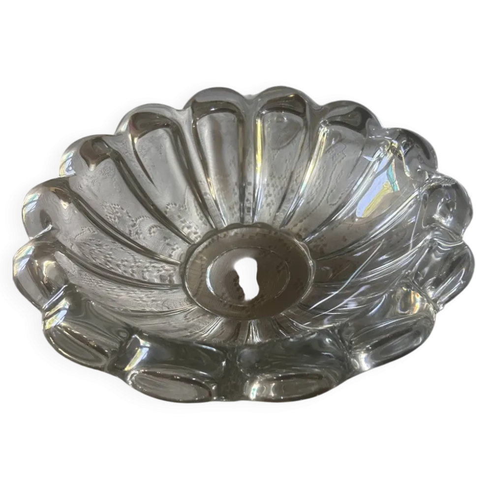Coupe à fruits en cristal Art déco dans le goût de Pierre d’Avesn
