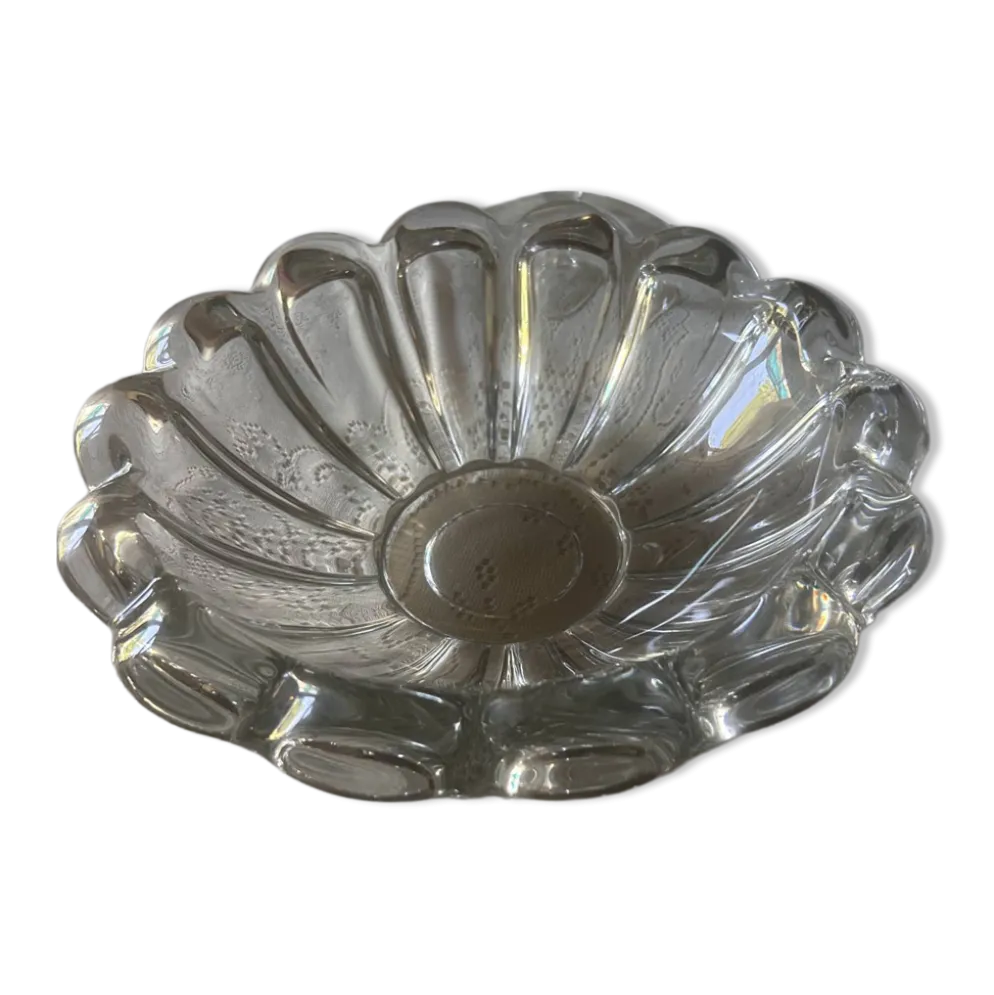 Coupe à fruits en cristal Art déco dans le goût de Pierre d’Avesn