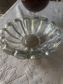 Coupe à fruits en cristal Art déco dans le goût de Pierre d’Avesn