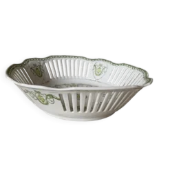 Coupe à fruits en porcelaine ajourée