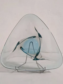 Coupe à fruits ou vide-poches XL en verre Murano, Italie vers 1970