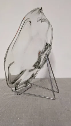 Coupe à fruits, vide-poche XXL en verre Murano, Italie vers 1970