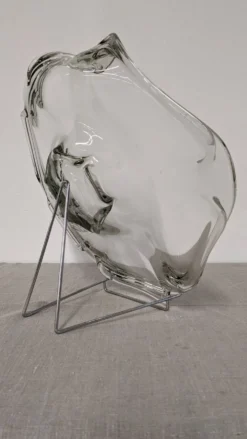 Coupe à fruits, vide-poche XXL en verre Murano, Italie vers 1970