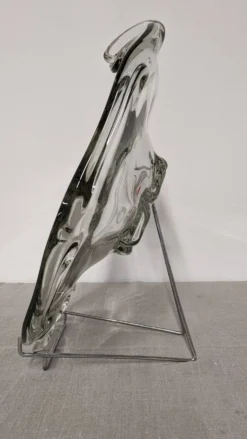 Coupe à fruits, vide-poche XXL en verre Murano, Italie vers 1970
