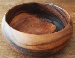 Coupe à fruits vintage en bois