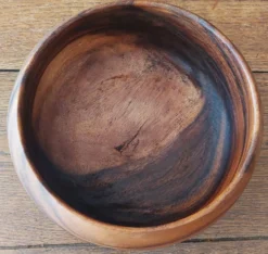 Coupe à fruits vintage en bois
