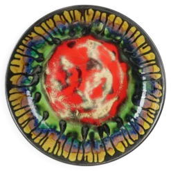 Coupe à fruits XL Art Céramique Décoration murale Émail goutte à goutte
