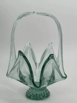 Coupe à fruit vintage en verre