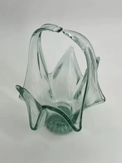 Coupe à fruit vintage en verre