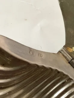 Coupelle à caviar ou beurrier en métal argenté