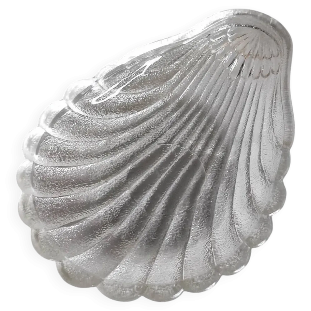 Coupelle coquille saint jacques en cristal