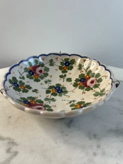 Coupelle décorative en faïence peinte à la main 20cm