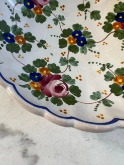 Coupelle décorative en faïence peinte à la main 20cm