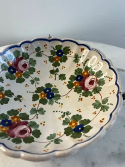 Coupelle décorative en faïence peinte à la main 20cm