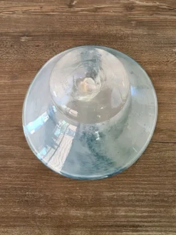 Coupelle en verre soufflé d'art signée Georges Castellino