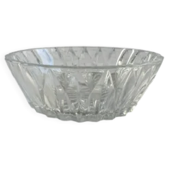 Coupelle en verre taillé estampillée France 11cm