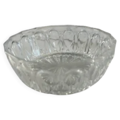 Coupelle en verre taillé motif ovales 11cm