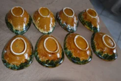 8 coupelles Avocat en céramique Sars Poteries