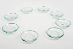 Coupelles en verre citrin Art Déco vers 1930
