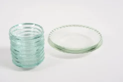 Coupelles en verre citrin Art Déco vers 1930