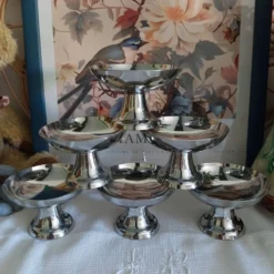 Coupelles Guy Degrenne vintage inox massif