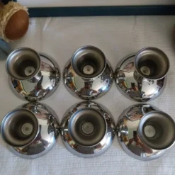 Coupelles Guy Degrenne vintage inox massif