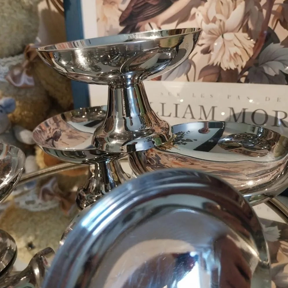 Coupelles Guy Degrenne vintage inox massif
