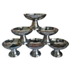 Coupelles Guy Degrenne vintage inox massif