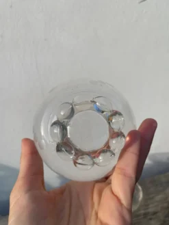 5 coupelles ramequins en verres perlé et pois
