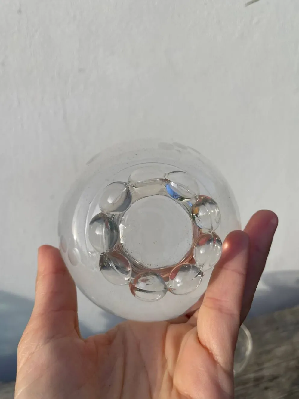 5 coupelles ramequins en verres perlé et pois