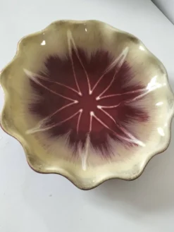 Coupe polylobée vintage en céramique émaillée Dümler & Breiden (années 60)